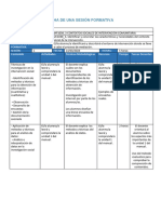 Ficha de Una Sesión Formativa