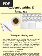 Academic Writing Language