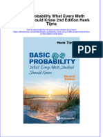 Basic Probability What Every Math Student Should Know 2Nd Edition Henk Tijms Online Ebook Texxtbook Full Chapter PDF