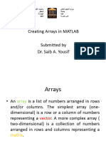 Creating Arrays