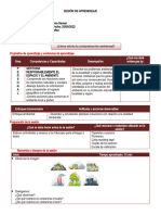 SESIÓN DE APRENDIZAJE Cómo Afecta La Contaminación Ambiental