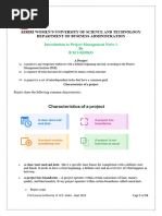 Fundamentals of Project Management Notes 