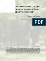 O Comum Na Filosofia Política de Antônio Negri