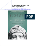 Cleopatra Last Queen of Egypt 1St Edition Joyce Taylor Online Ebook Texxtbook Full Chapter PDF