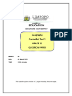 Grade 11 Term 1 Test 2023 Correct