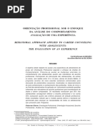 10p - Orientação Profissional Sob o Enfoque Da Análise Do Comportamento