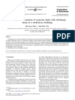 Shrinkage Stress Analysis of Concrete Slabs With Shrinkagestrips in A Multistory Building