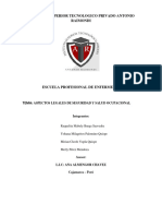 Aspectos Legales de Seguridad y Salud Ocupacional