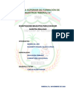 Investigación Educativa para Conocer Nuestra Realidad Pec 2