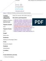 Clínica II Teorías y Técnicas de Las Intervenciones