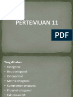 PERT. 11 - Ortogonol Dan Ortonormal