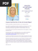 Limpeza Espiritual 21dias ArcanjoMiguel 2019