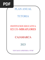 Plan de Tutoria 2023 - 2024