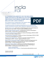 O Condicionamento de Tecido Peri-Implantar Na Reab