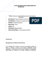 FEMINISMO Eje # 4 Filosofia Del Derecho