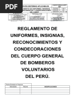 Reglamento de Uniformes, Insignias, Reconocimientos y ...