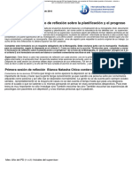 Formulario de Reflexión Sobre La Planificación y El Progreso.