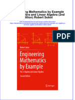 Engineering Mathematics by Example Vol I Algebra and Linear Algebra 2Nd Edition Robert Sobot Online Ebook Texxtbook Full Chapter PDF