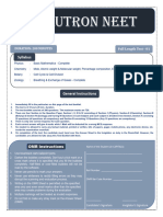 Neutron NEET - Full Length Test 01 - 340 - 1711079530208