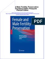 Ebook Female and Male Fertility Preservation Michael Grynberg Editor Pasquale Patrizio Editor Online PDF All Chapter