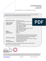 M88H - IEC 61000 - EMC Certificate