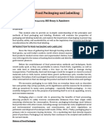 FST 15 Food Packaging and Labelling - Introduction