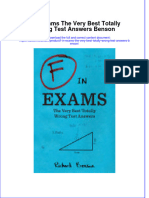 Ebook F in Exams The Very Best Totally Wrong Test Answers Benson Online PDF All Chapter