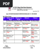 Revised BCA ATKT Exam Time Table 2023-24 (Second)