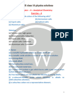 Chapter - 4 - Analytical Chemistry Exercise - 4