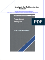 Ebook Functional Analysis 1St Edition Jan Van Neerven Online PDF All Chapter