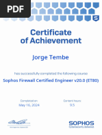 Sophos Firewall Certified Engineer v20.0 (ET80) - 67901483