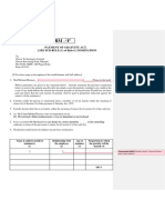 FORM F - Payement of Gratuity Act