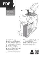 User Manual Philips 1200 2200 3200 Series Fully Automatic Espresso Machines