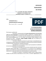 Nota Municipalidad de Tupungato