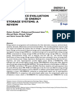 Performance Evaluation of Advanced Energy Storage Systems: A Review