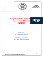 Coagulation Hemostasis - Lab 1 2 130224