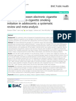 Association Between Electronic Cigarette Use and Tobacco Cigarette Smoking Initiation in Adolescents: A Systematic Review and Meta-Analysis