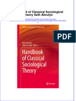 Ebook Handbook of Classical Sociological Theory Seth Abrutyn Online PDF All Chapter