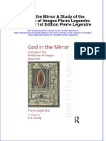 God in The Mirror A Study of The Institution of Images Pierre Legendre Lessons III 1st Edition Pierre Legendre