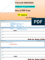 CS302 Midterm MCQs by Waqar Siddhu by SWZ