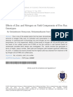 4 Effects of Zinc and Nitrogen On Yield