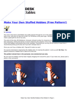 Stuffed Hobbes With Pattern