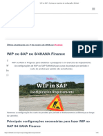 WIP No SAP - Conheça Os Requisitos de Configuração