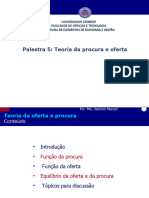 Palestra 5 - Teoria Da Procura e Oferta