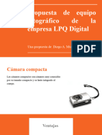 Tipos de Equipo Fotográfico