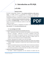 Chapitre 1 Introduction À PLSQL