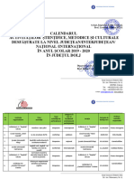 Calendar Activitati 2019 2020