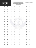 Environment Class Test 1 Answer Key 05-04-2024 and 06-04-2024