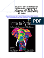 PDF Solution Manual For Intro To Python For Computer Science and Data Science Learning To Program With Ai Big Data and The Cloud by Paul J Deitel Harvey M Deitel Online Ebook Full Chapter