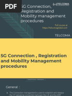 5G Connection, Registration & Mobility Management Procedures